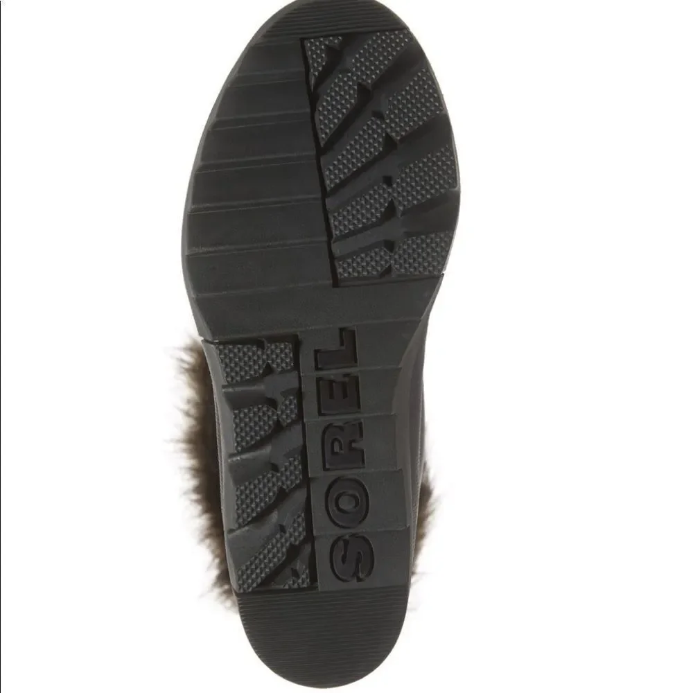 SOREL JOAN of Arctic Next‎ Faux Fur Waterproof Snow Boot, Black, Size 9.5, NWT